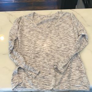 Lululemon top.  Back in action long sleeve tee.